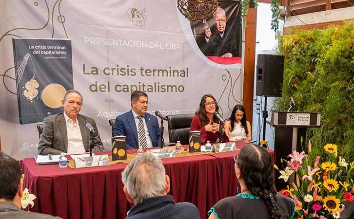 Editorial Esténtor presenta "La crisis terminal del capitalismo", de Aquiles Córdova