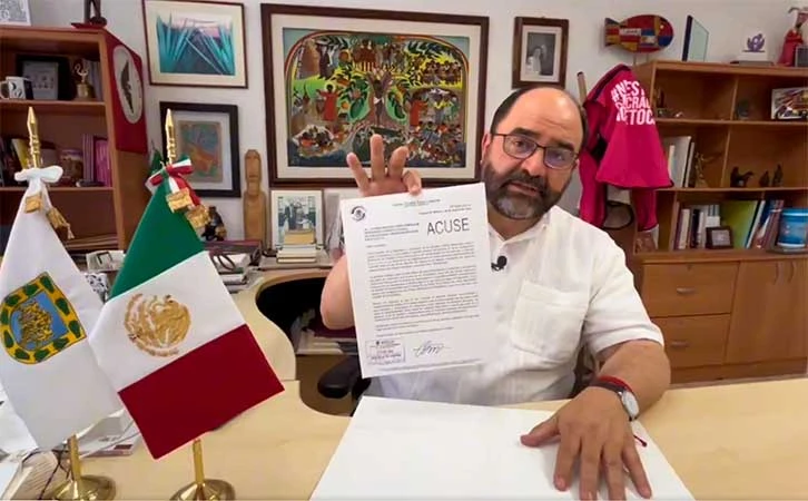 Emilio Álvarez solicita formalmente derecho de réplica en Palacio Nacional