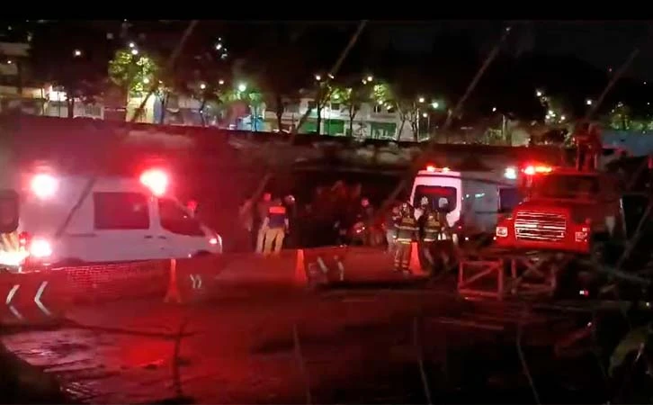 Sufren accidente trabajadores de obras del Tren Interurbano