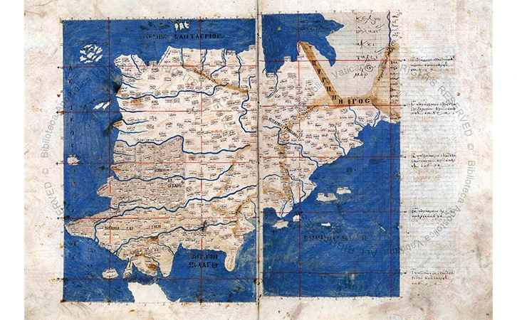 Los mapas: tan redondos como una naranja, tan inertes como el metal