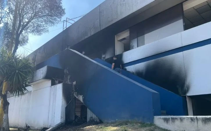 Incendio en la Fiscalía CDMX, oficinas de la Gustavo A. Madero