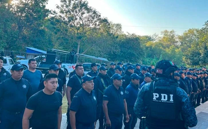 ¡Ya los agarraron! Caen 67 policías de Chiapas por corrupción