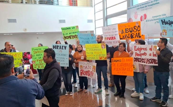 Personal del IMSS Bienestar protesta por falta de insumos en Tamaulipas