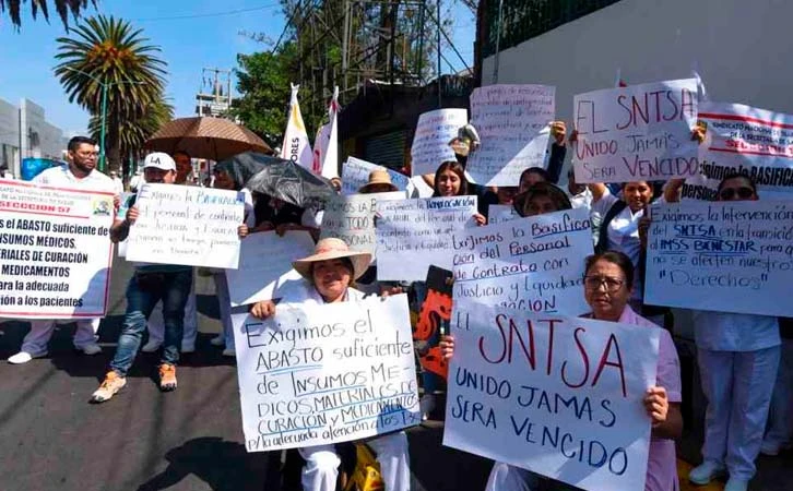 Trabajadores de la Salud rechazan acuerdos con Edomex y continúan marchas