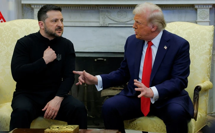 Regaña Trump a Zelensky: te estás jugando la 3ª Guerra Mundial, le dijo