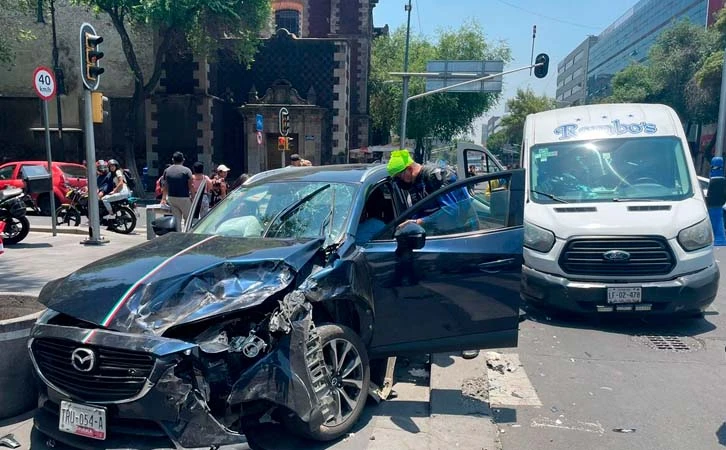 Incrementan accidentes viales en la CDMX