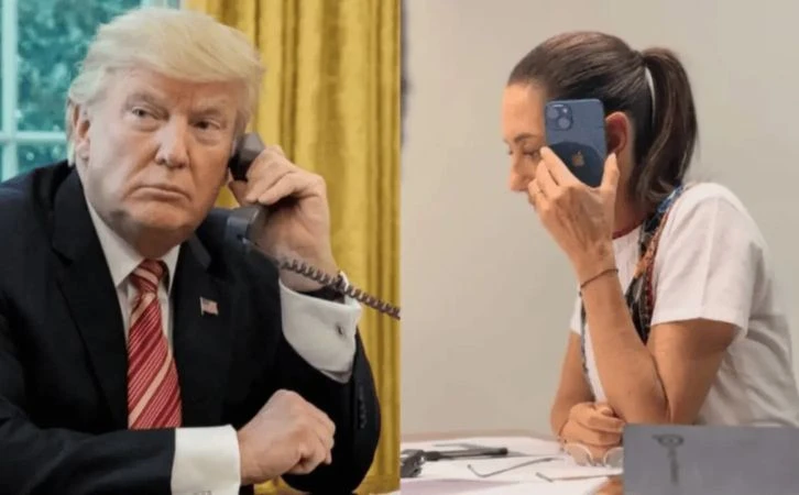 Sostiene Sheinbaum llamada telefónica con Trump