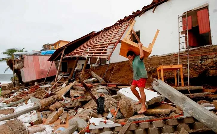 Evaluación de daños: 26 mil viviendas dañadas por huracán Erick