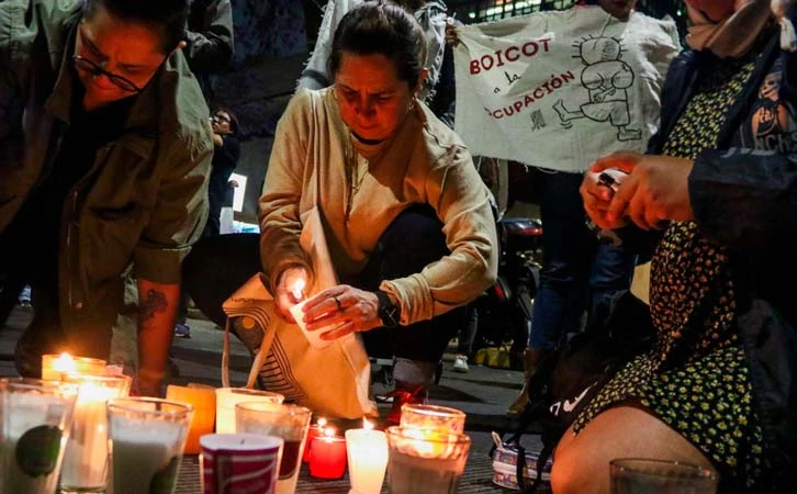 Organizan velada en Ángel de la Independencia en memoria de periodistas asesinados en Gaza