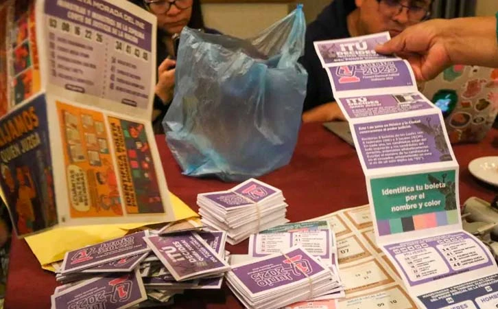 Magistrado plantea anular elección de magistrados por distribución masiva de acordeones