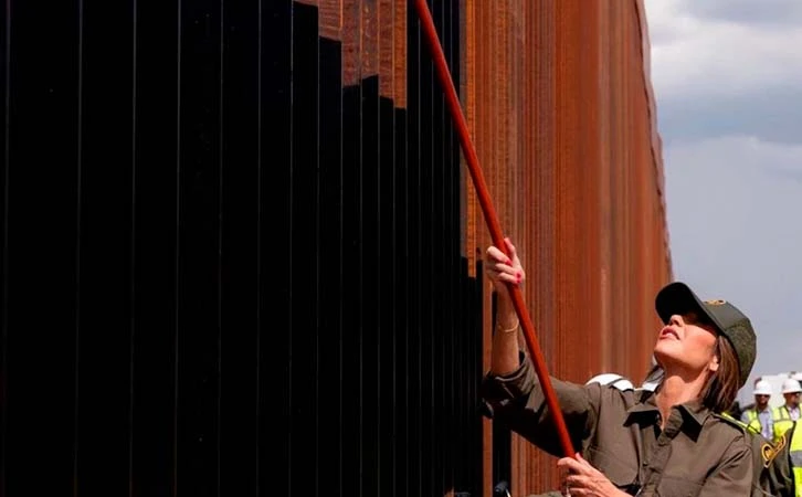 Para impedir paso de migrantes, Trump ordena pintar de negro el muro fronterizo